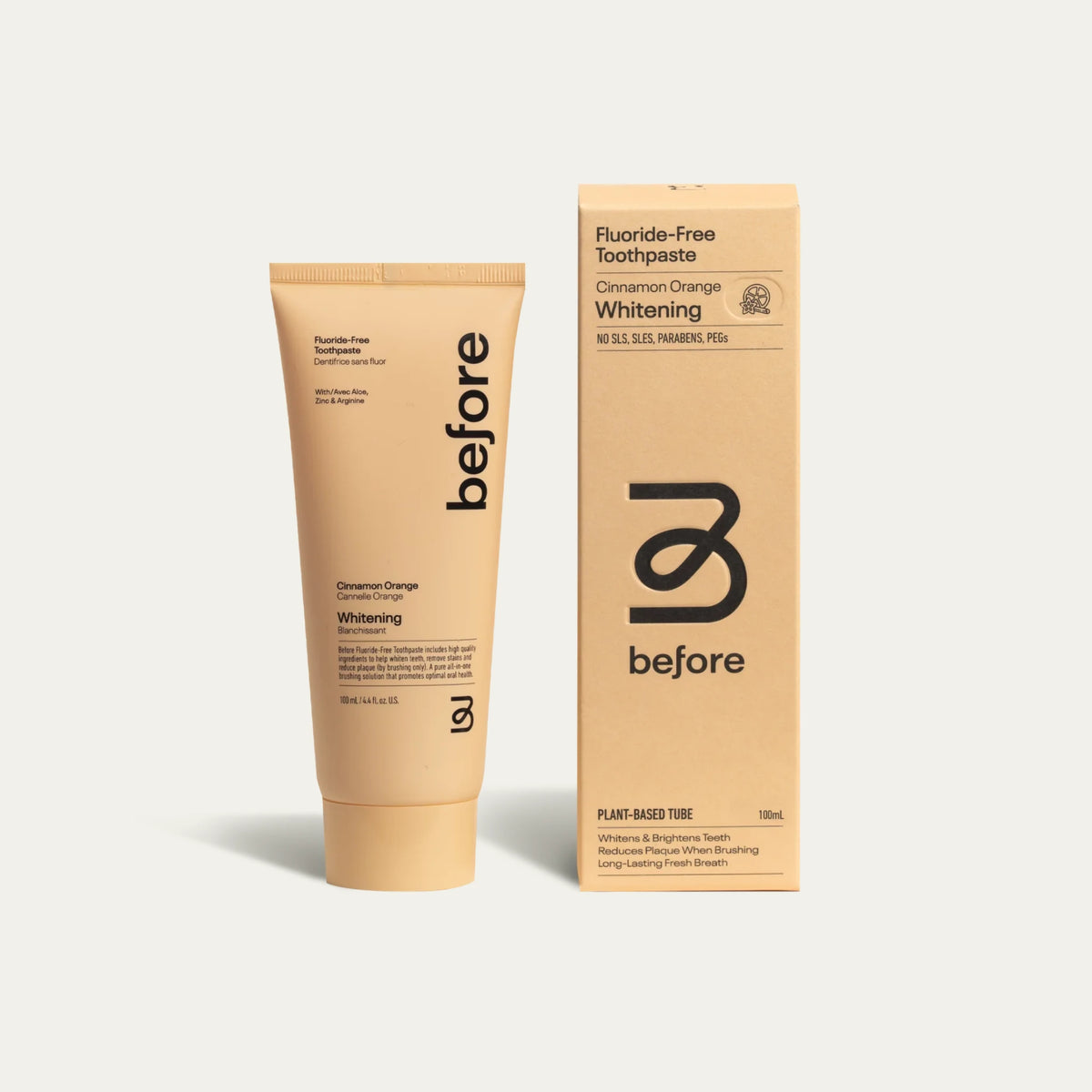 Before Cinnamon Orange Whitening Toothpaste
