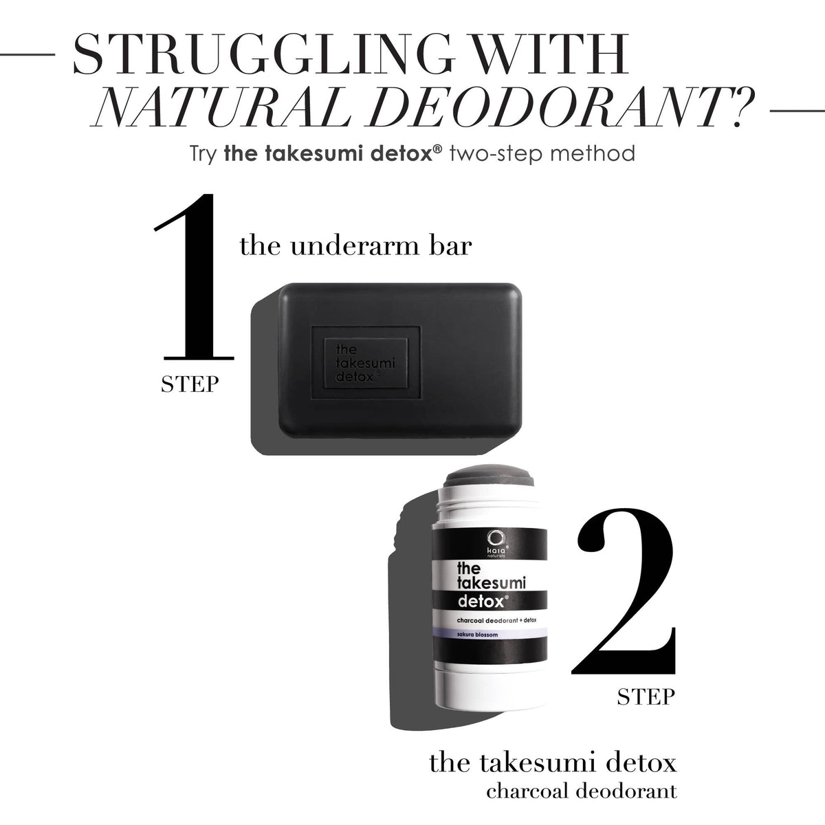 Kaia Naturals Charcoal Detox Deodorant