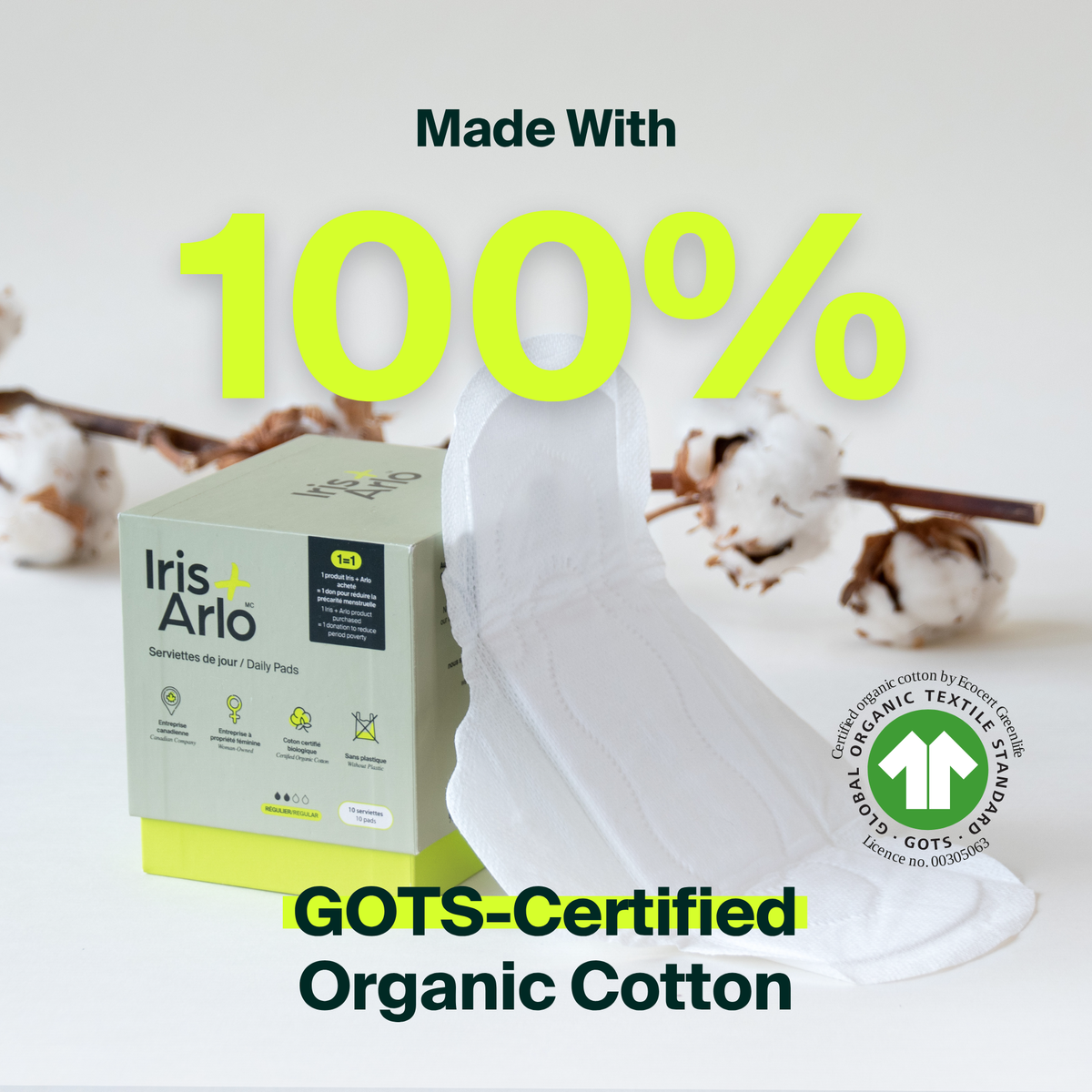 Iris + Arlo Organic Cotton Pads