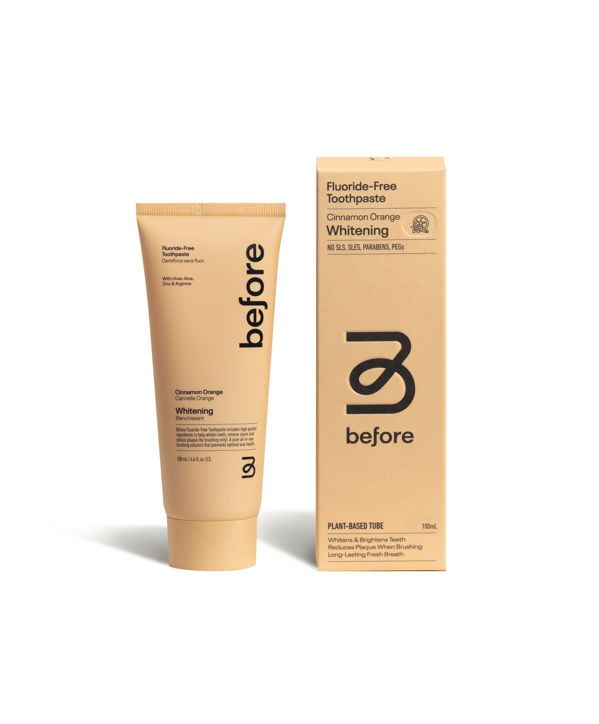 Before Cinnamon Orange Whitening Toothpaste