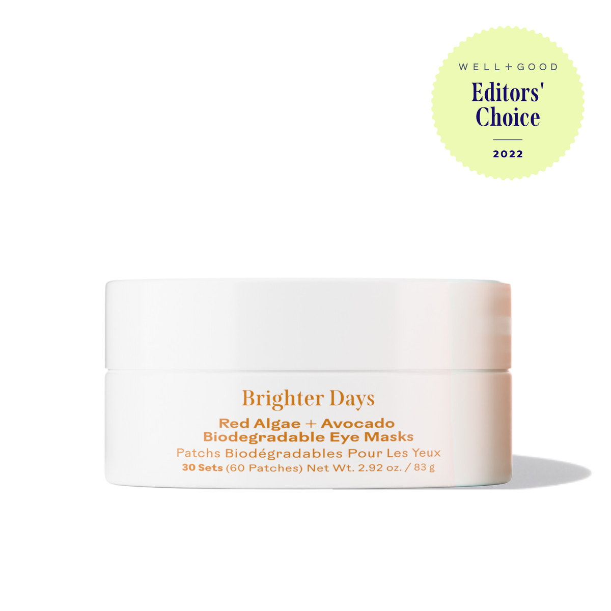 Three Ships Beauty Brighter Days Algae and Avocado Biodegradable Eye Masks