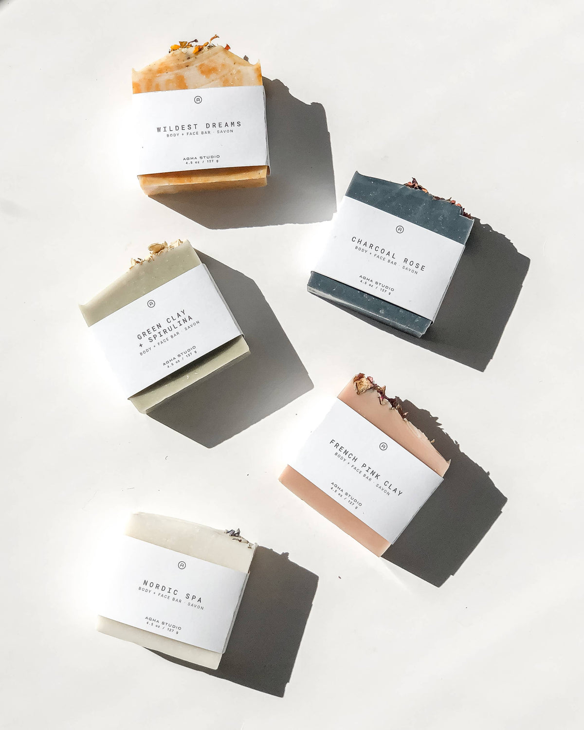 Agha Studio Charcoal Rose Body + Face Bar
