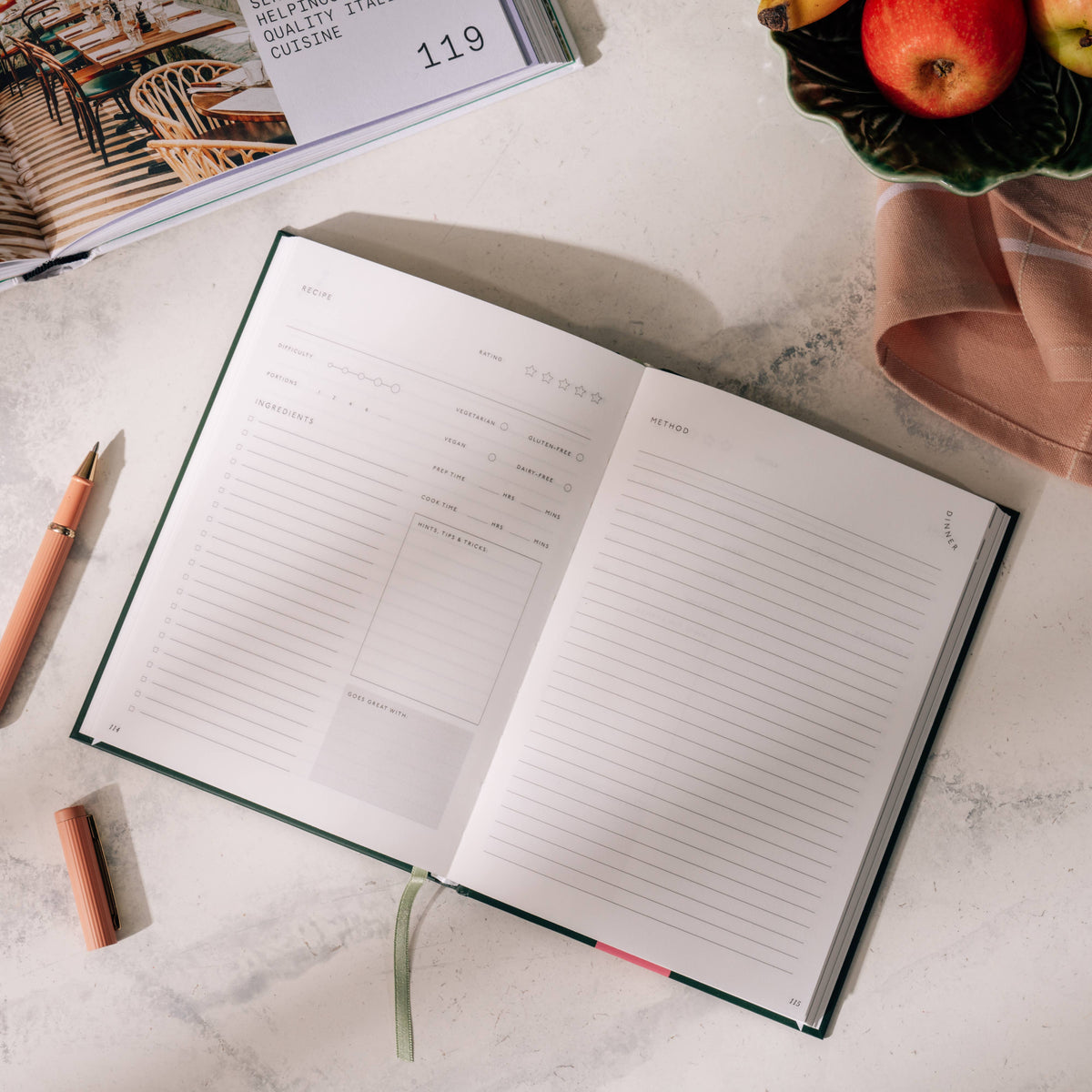 Papier Al Fresco Recipe Journal